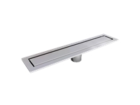 Ø50 Bottom Outlet 304 Grade Stainless Steel Wide Series Shower Channel - 0