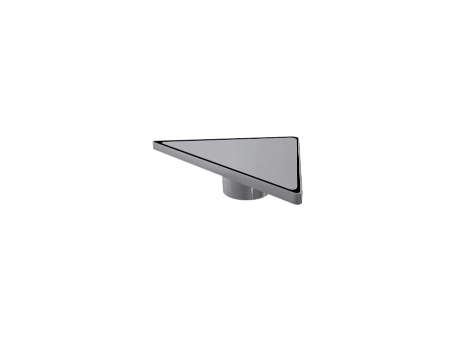 Ø50 Bottom Outlet Stainless Steel Frame and Grate Pipe Outlet Triangular Model Shower Channel
