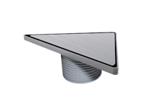Ø100 Stainless Steel Frame And Grate Height Adjustable Triangular Model Shower Channel
