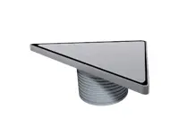 Ø100 Stainless Steel Frame And Grate Height Adjustable Triangular Model Shower Channel
