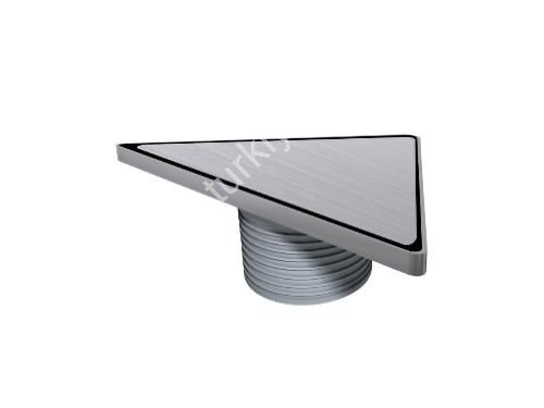 Ø100 Stainless Steel Frame And Grate Height Adjustable Triangular Model Shower Channel