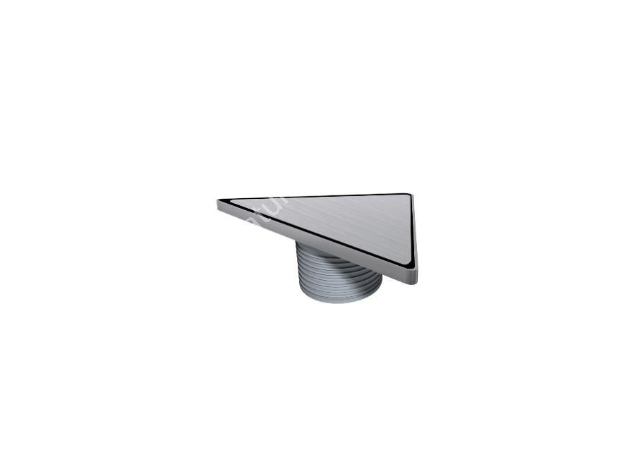 Ø100 Stainless Steel Frame And Grate Height Adjustable Triangular Model Shower Channel