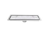 Ø50 Bottom Outlet 304 Grade Stainless Steel Wide Model Pipe Outlet Shower Channel - 0