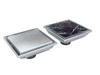 Ø50-Ø70-Ø100 304 Grade Stainless Steel Ceramic Compatible Square Model Pipe Outl