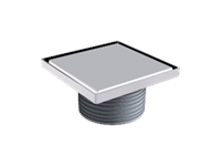 Ø100 304 Grade Stainless Steel Ceramic Compatible Square Model Height Adjustable Shower Channel - 0