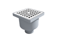 Ø50 Bottom Outlet Eco Plastic Framed Classic Drain Wet-Dry System - 0