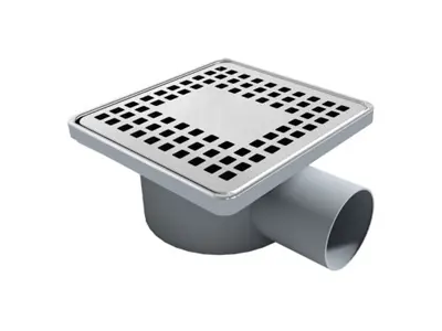 Ø32 Side Outlet Eco Stainless Steel Framed Classic Drain Wet-Dry System