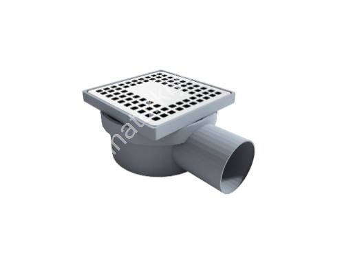 Ø50 Side Outlet Lux Plastic Framed Classic Drain Wet-Dry System