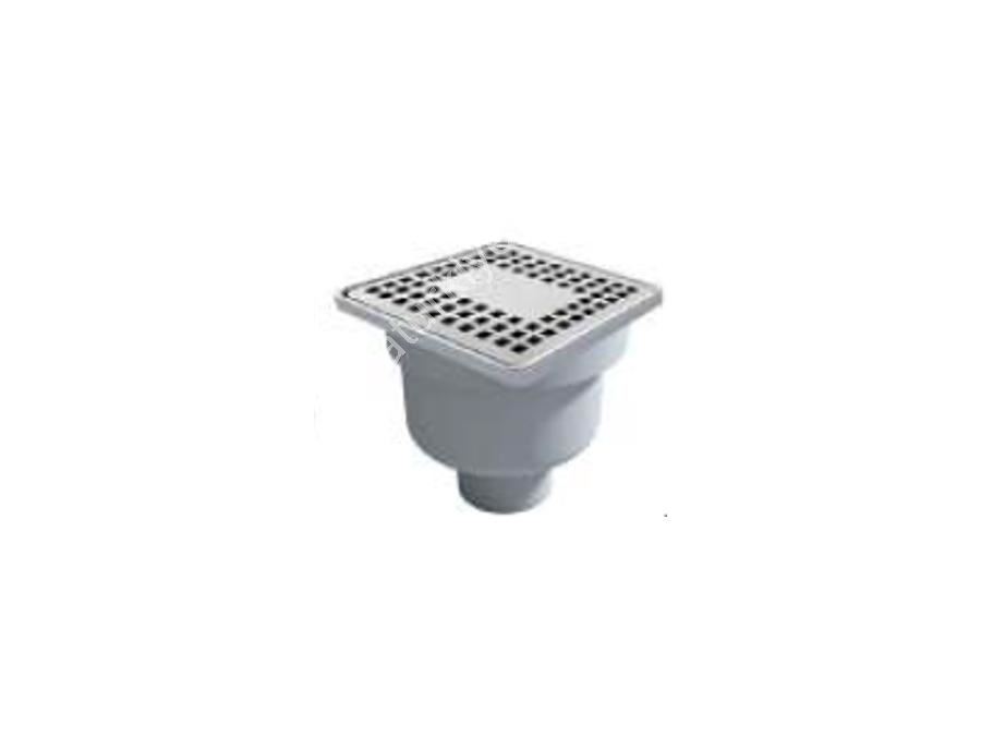 Ø50 Bottom Outlet Lux Stainless Steel Framed Classic Drain Wet-Dry System