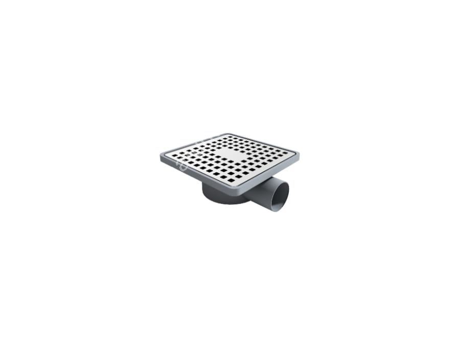 Ø50 Side Outlet Plastic Framed Classic Drain Wet-Dry System