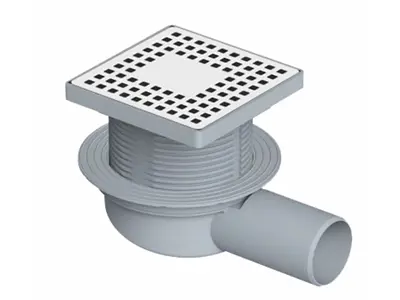 Ø50 Yalıtımlı Alt Gövde Yandan Plastik Çerçeveli Koku Önleyici Başlık