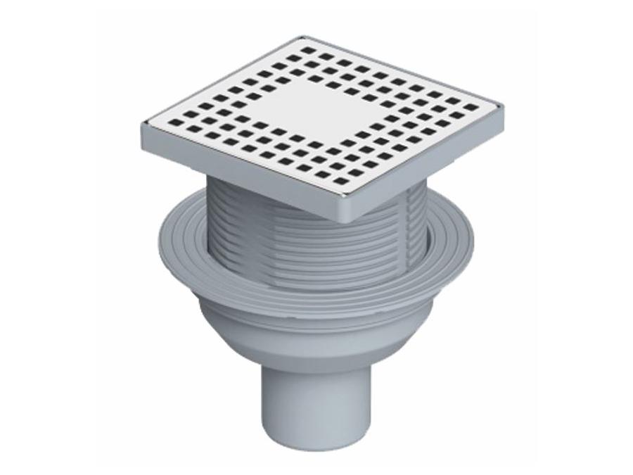 Ø70 Plastic Framed Odor Preventer Head, Bottom Outlet Insulation Base
