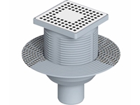 Ø100 Plastic Framed Odor Preventer Head Self-Mesh Insulation Base Bottom Outlet