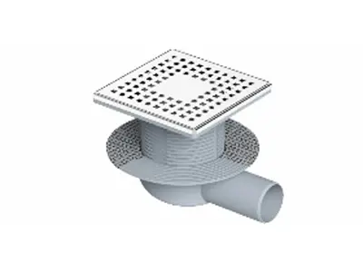 Ø32 Stainless Steel Framed Odor Preventer Head Self-Mesh Insulation Base Side Outlet