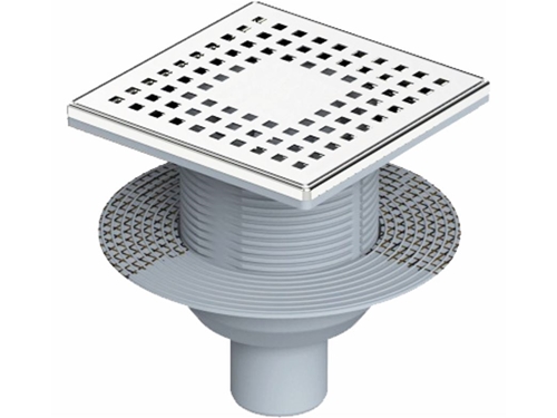 Ø50 Self-Netted Insulation Base Stainless Steel Framed Odor Preventer Head