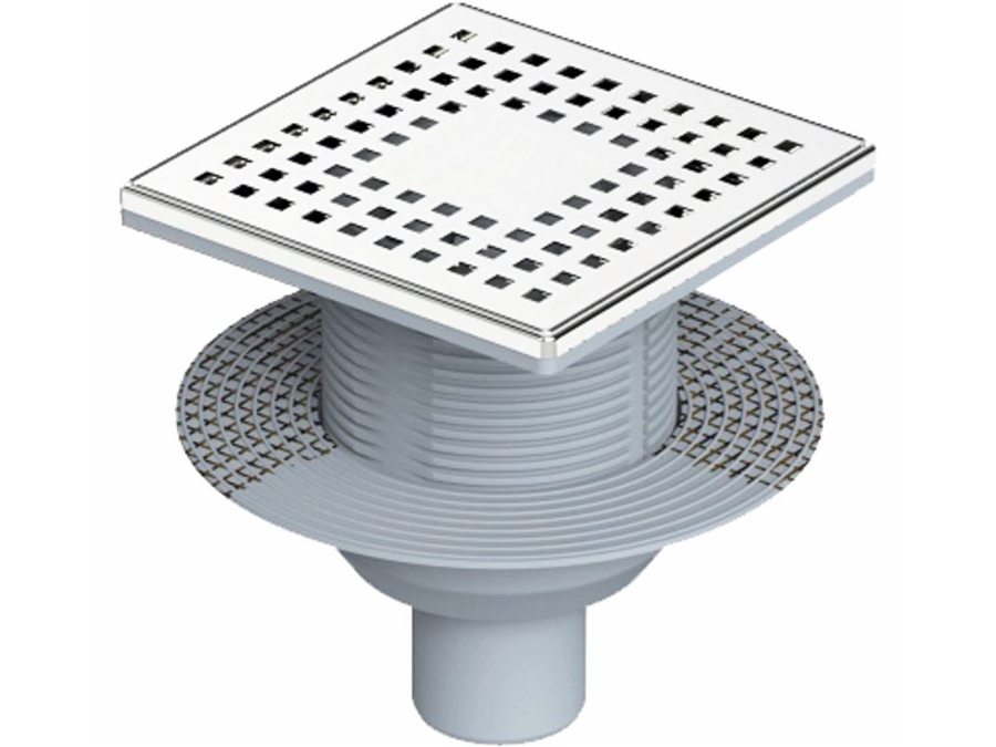 Ø50 Self-Netted Insulation Base Stainless Steel Framed Odor Preventer Head