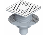 Ø50 Stainless Steel Framed Odor Preventer Head Self-Mesh Insulation Base Bottom Outlet