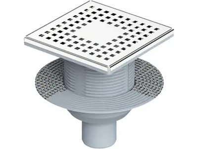 Ø50 Stainless Steel Framed Odor Preventer Head Self-Mesh Insulation Base Bottom Outlet