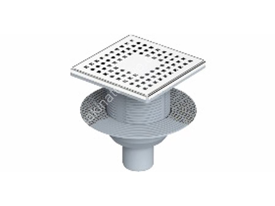 Ø50 Stainless Steel Framed Odor Preventer Head Self-Mesh Insulation Base Bottom Outlet
