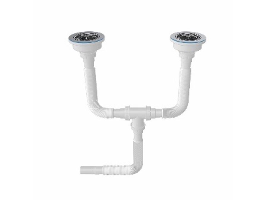 Ø40 1 1/2 - 304 Quality Siphon Outlet Double Eyed Bellows Siphon