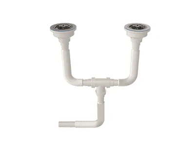 Ø40 1 1/2 - 304 Grade Siphon Outlet Double Chamber Bellows Siphon