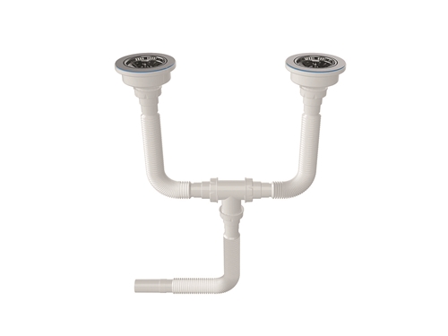 Ø40 1 1/2 - 304 Grade Siphon Outlet Double Chamber Bellows Siphon