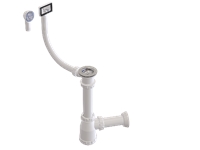 Ø32 1 1/2X40 - 304 Grade Stainless Steel Pipe Or Bellows Outlet Sink Siphon