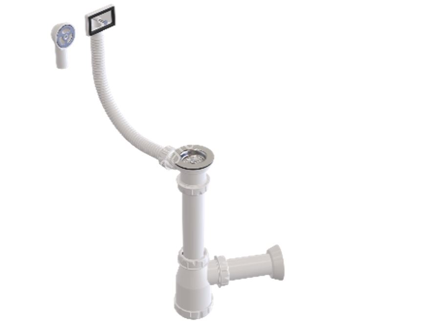 Ø32 1 1/2X40-Prise de tuyau ou de soufflet d'évier en acier inoxydable de qualité 304