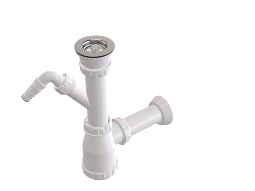 Ø32 1 1/2X40 304 Quality Stainless Steel Pipe or Bellows Outlet Sink Siphon