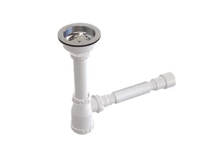 Ø50 1 1/2 - Trash Bin Head Bellows Siphon