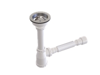 Ø50 1 1/2-Trash Bin Head Bellows Siphon - 0