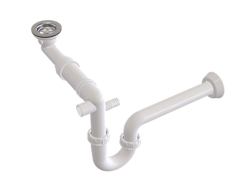 Ø40 1 1/2x40x32 Qualitäts-Edelstahlsieb 304 und Schraub-/Spülbeckensiphon