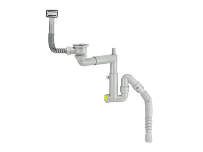 Ø40 Grade Stainless Steel Telescopic System Strainer With Stainless Steel Screw / Sink Siphon