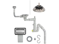 Ø40 304 Grade Stainless Steel Telescopic System, Strainer With Brass Screw Set / Sink Siphon - 0