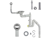 Ø32 304 Grade Stainless Steel Telescopic System, Strainer With Delrin Screw Set / Sink Siphon - 0