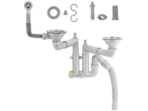 304-Qualitäts-Edelstahl-Teleskopsystem-Sieb und Delrin-Schraubenset/Spülbecken-Siphon