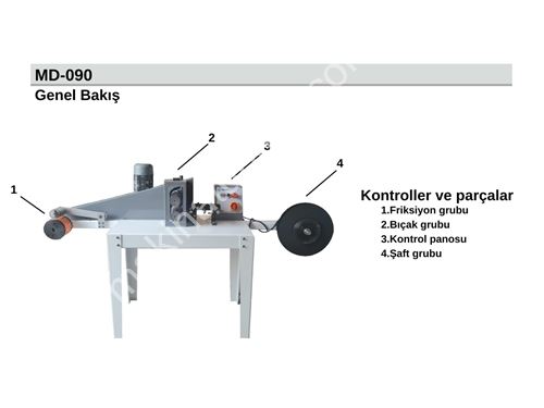 100 mm Mono Dilimleme PVC Kesim Makinası