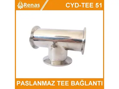 Stainless Steel Tee Connection Part (for Filling Machines) 51 Mm