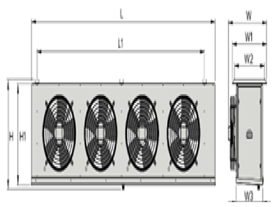 Unité de condensation Bitzer semi-hermétique de 25 CV avec évaporateur - Appareil de refroidissement industriel - 3
