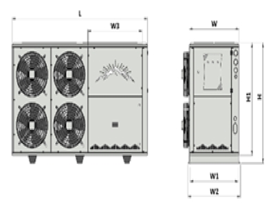Unité de condensation Bitzer semi-hermétique de 25 CV avec évaporateur - Appareil de refroidissement industriel - 2