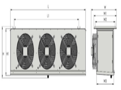 Unité de condensation Bitzer semi-hermétique de 40 CV avec évaporateur - Appareil de refroidissement industriel - 3