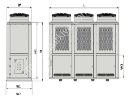 Semi Hermetic 40 Hp Bitzer Condensing Unit Evaporator Industrial Cooling Device