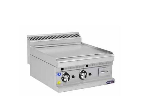 600 x 630 x 270 mm Edelstahl-Gas-Industriegrill mit gewellter Platte