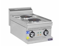 400x630x270 mm Paslanmaz 2 Pleyt Elektrikli Set Üstü Ocak