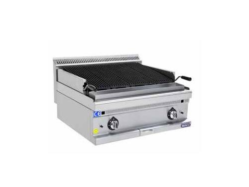 800 x 700 x 270 mm Edelstahl-Gas-Lavastein-Industriegrill