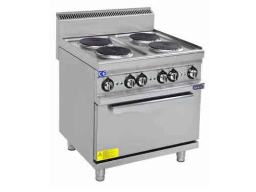 800x700x850 mm Stainless 4 Plate Electric Cooker