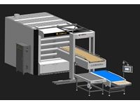 1400 Pieces / Hour Stone Based Tube Oven And Robot Automation System - 1