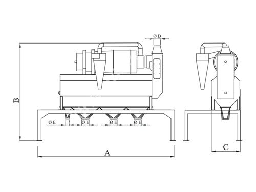 30 Ton / Saat Hububat Tambur Elek