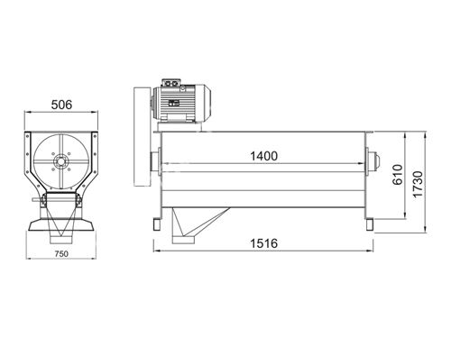 10-15 Ton / Saat Tahıl Kılçık Kırma Makinası