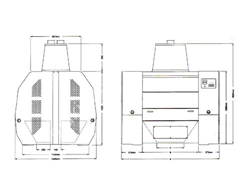 Ø 250 Mm Tahıl Buğday Öğütme Makinesi